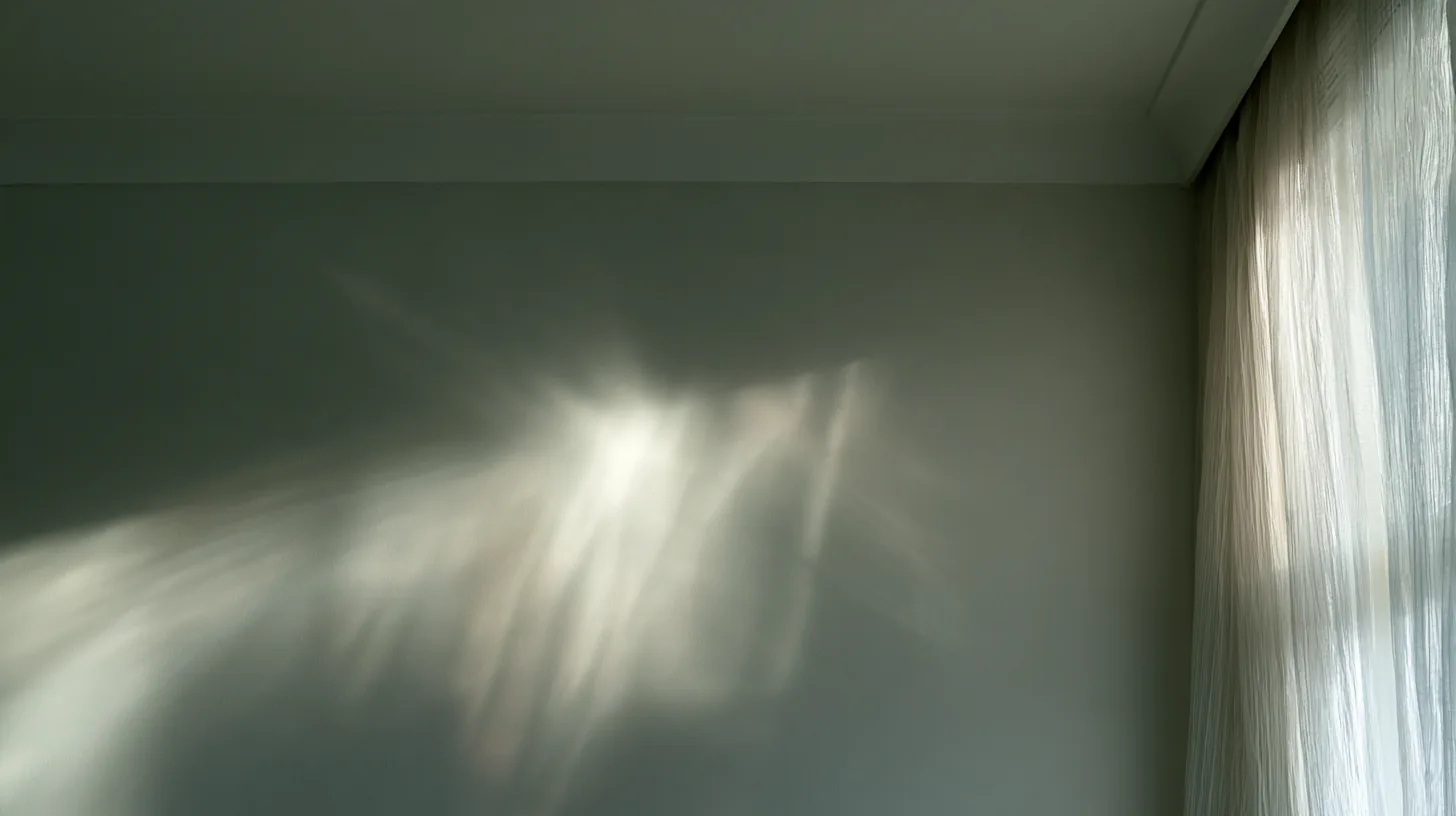 A softly textured wall with gentle light reflections, creating a serene backdrop for professional settings.