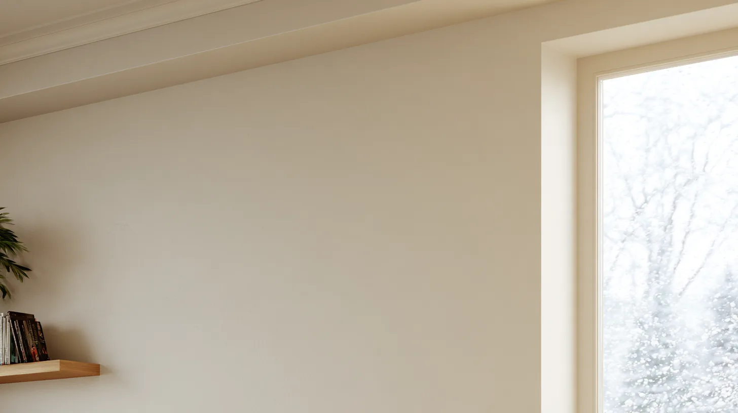 Soft neutral wall with a window allowing natural light, creating a calm and professional atmosphere.